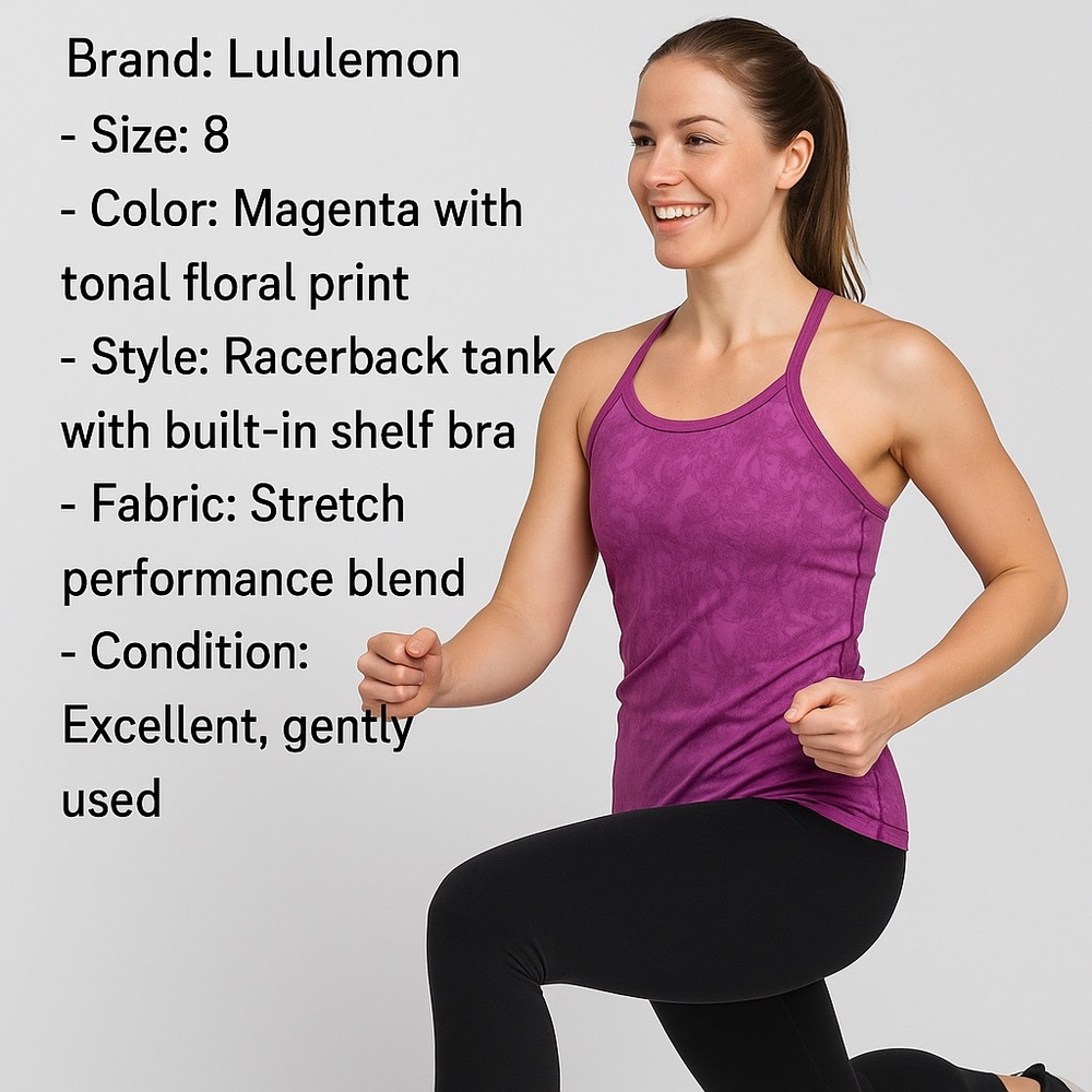 Lululemon Racerback Tank Top Size 8 - Picture 8 of 8